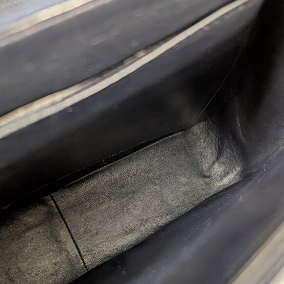 Chanel Rare Vintage Dark Blue Vertical Caviar Mademoiselle Kelly - Picture 16 of 16